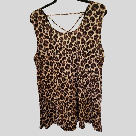 Avenue Leopard Print Tank Top - Picture 1 of 3